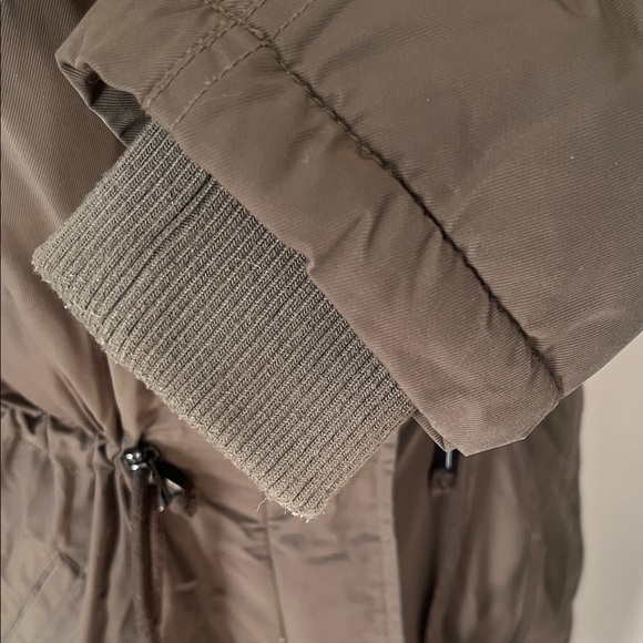 Topshop Olive Fur-Trimmed Puffer Jacket - Picture 8 of 17